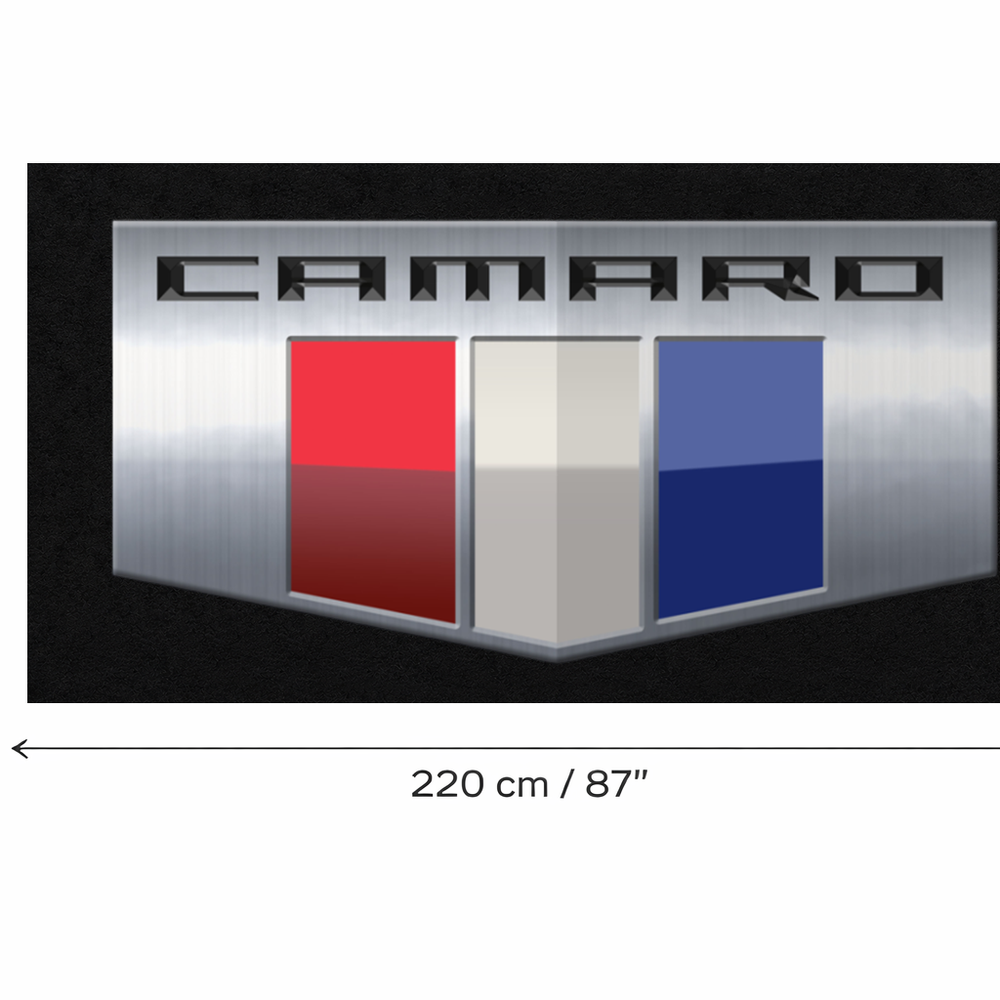 Camaro Premium Luxury Logo Rug and Display Mat Garage, Home, Office, Showroom Floor Decor, 60x87 in / 150x220 cm