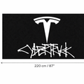 Tesla Cybertruck Luxury Logo Rug and Display Mat Garage, Home, Office, Showroom Floor Decor, 60x87 in / 150x220 cm - 7