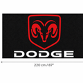 Dodge Luxury Logo Rug and Display Mat Garage, Home, Office, Showroom Floor Decor, 60x87 in / 150x220 cm - 7