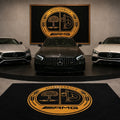 Mercedes Affalterbach Luxury Logo Rug and Display Mat Garage, Home, Office, Showroom Floor Decor, 60x87 in / 150x220 cm - 10