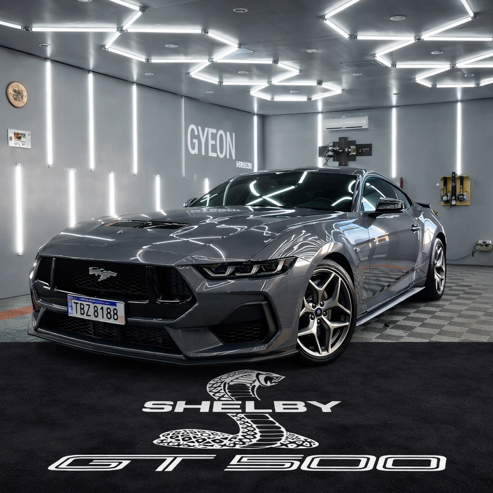 Shelby GT500 Luxury Logo Rug and Display Mat Garage, Home, Office, Showroom Floor Decor, 60x87 in / 150x220 cm