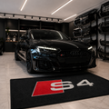 Audi S4 Premium Luxury Logo Rug and Display Mat Garage, Home, Office, Showroom Floor Decor, 60x87 in / 150x220 cm - 1