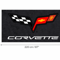Corvette C6 Premium Luxury Logo Rug and Display Mat Garage, Home, Office, Showroom Floor Decor, 60x87 in / 150x220 cm - 8