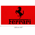 Ferrari Horse Luxury Logo Rug and Display Mat Garage, Home, Office, Showroom Floor Decor, 60x87 in / 150x220 cm - 8