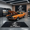 Shelby GT350 Luxury Logo Rug and Display Mat Garage, Home, Office, Showroom Floor Decor, 60x87 in / 150x220 cm - 7