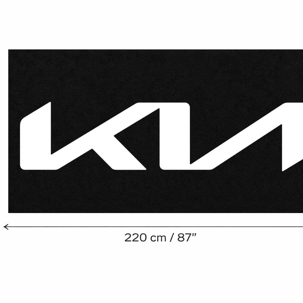 Kia Luxury Logo Rug and Display Mat Garage, Home, Office, Showroom Floor Decor, 60x87 in / 150x220 cm