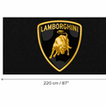 Lamborghini Luxury Logo Rug and Display Mat Garage, Home, Office, Showroom Floor Decor, 60x87 in / 150x220 cm - 9