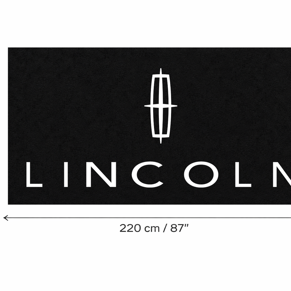 Lincoln Luxury Logo Rug and Display Mat Garage, Home, Office, Showroom Floor Decor, 60x87 in / 150x220 cm
