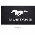 Mustang Luxury Logo Rug and Display Mat Garage, Home, Office, Showroom Floor Decor, 60x87 in / 150x220 cm - 9
