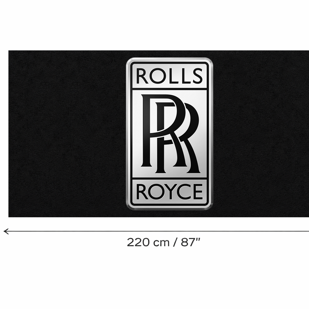 Rolls Royce Iron Luxury Logo Rug and Display Mat Garage, Home, Office, Showroom Floor Decor, 60x87 in / 150x220 cm