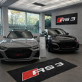 Audi RS3 Premium Luxury Logo Rug and Display Mat Garage, Home, Office, Showroom Floor Decor, 60x87 in / 150x220 cm - 6