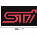 Subaru STI Luxury Logo Rug and Display Mat Garage, Home, Office, Showroom Floor Decor, 60x87 in / 150x220 cm - 7