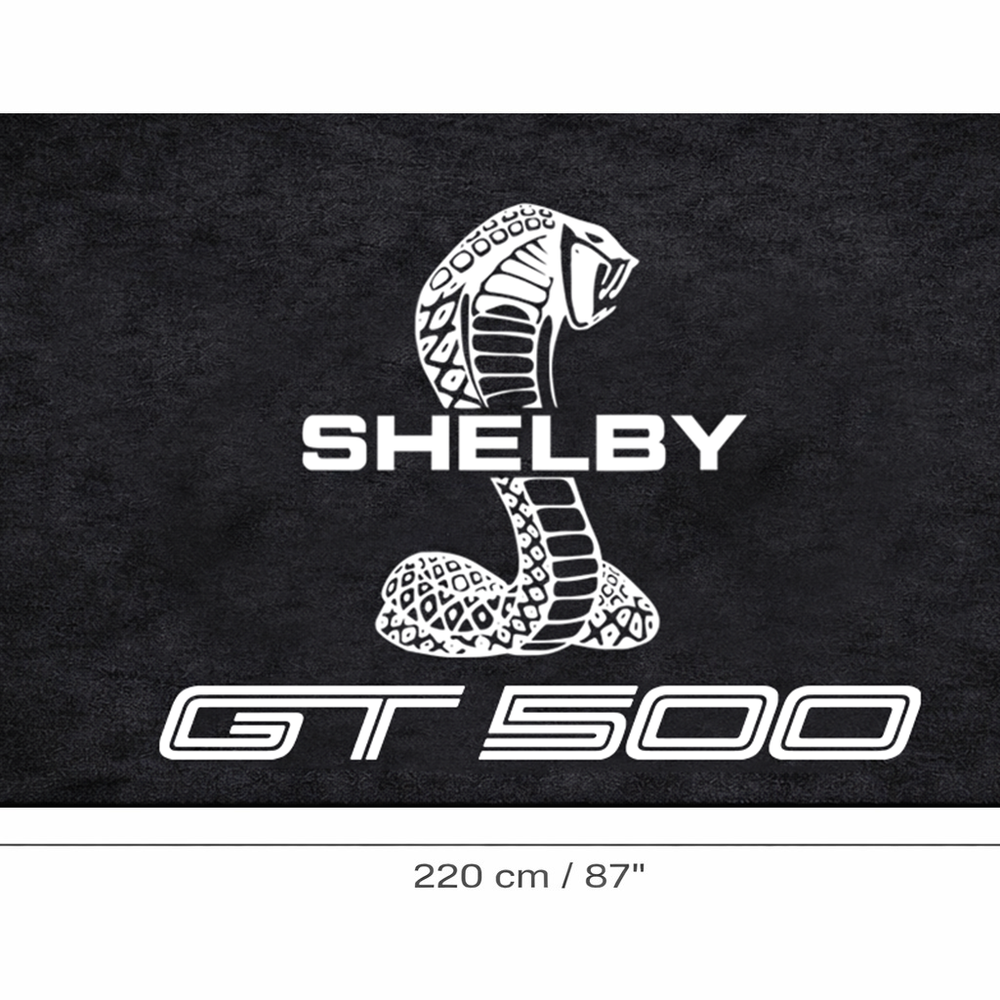 Shelby GT500 Luxury Logo Rug and Display Mat Garage, Home, Office, Showroom Floor Decor, 60x87 in / 150x220 cm